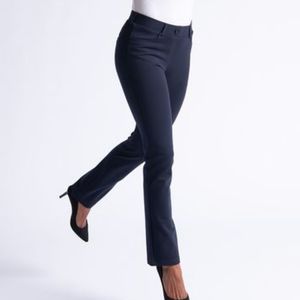 Navy dress yoga pants